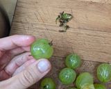 A picture of step 1 of Sweet omelette with gooseberry compote.
