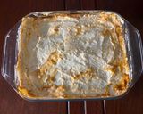 A picture of step 10 of Lamb moussaka lasagna.