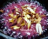 A picture of step 7 of Kashmiri Saffron Phirni With Almond Rose Chikki.