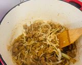 A picture of step 2 of Gogo’s Cabbage.
