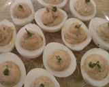 A picture of step 5 of Easy devilled eggs.