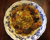 A picture of step 2 of California Farm Spiced Lamb Fried Rice.