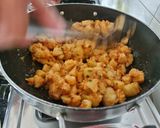 A picture of step 2 of Farali suki bhaji.