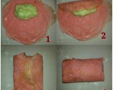 Foto langkah ke 4 dari resep Dadar Gulung Isi Fla.