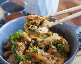 Foto langkah ke 7 dari resep Oyakodon / chicken and egg donburi.