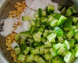 A picture of step 2 of Split Mung Bean Salad | Kosambari.