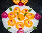 A picture of step 6 of Stuffed Mango kulfi.