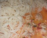 Tejszínes spagetti csirkemellel recept fázis 2 fotója