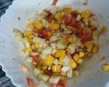 A picture of step 2 of Mango salad.