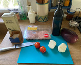 Foto del paso 1 de la receta: Paella de berenjena y pollo