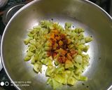 A picture of step 3 of Green tomato subji.