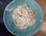 A picture of step 2 of Nachos chaat.
