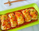 Foto langkah ke 7 dari resep Sawi putih gulung isi udang tahu.