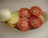 Foto del paso 1 de la receta Pollo al curry con hortalizas al horno