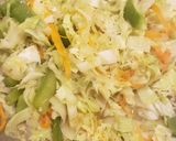 A picture of step 2 of Jamaican Style Cabbage.