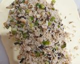 A picture of step 5 of Mushroom Coulibiac.