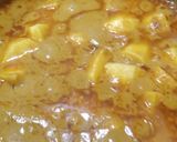 A picture of step 3 of Aloo Gosht.