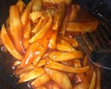 A picture of step 3 of Chips Masala. #themechallenge.