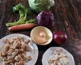 Foto del passaggio 1 della ricetta Insalata di gamberetti e mele