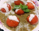 A picture of step 6 of Palak Paneer Kofta's.