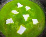 A picture of step 7 of Palak Paneer.