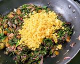 A picture of step 5 of Amaranthus, Veggies and Lentil Dry Curry.