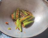 A picture of step 2 of Bharva Bhindi.