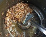 A picture of step 1 of Chicken egg biryani.