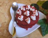 صورة لخطوة 12 من وصفة الكيكة المخملية الريد فيلفيت الشهية 🍰🍰