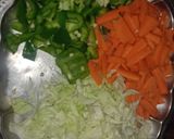 A picture of step 4 of Veg Hakka Noodles.