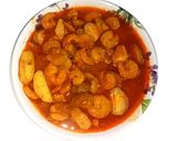 A picture of step 12 of Shrimp Curry.