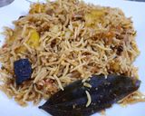 A picture of step 7 of Qeema,Aloo,Pulao.