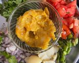 A picture of step 1 of Left over dal Sabji.
