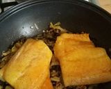 A picture of step 4 of Vickys Smoked Haddock with Leek and Tomato Sauce GF DF EF SF NF.