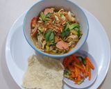 Foto langkah ke 4 dari resep Mie Kuah Tektek.