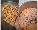 A picture of step 1 of Red lentils Ragi beetroot Dosa.