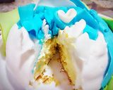 Foto del paso 1 de la receta: PASTEL IMPOSIBLE (flan cake)de coco vestido de Rosa con Fondant