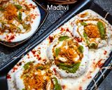 A picture of step 8 of Dahi Bhalla Chaat.