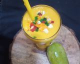 A picture of step 3 of Mango milk shake.