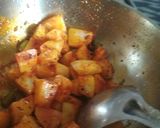 A picture of step 4 of Chatpata mint aloo / potato.