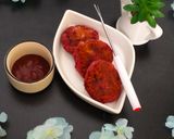 A picture of step 6 of Beetroot Tikki.