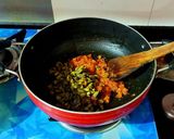 A picture of step 6 of Smoky Kadai Mushroom 🍄🍄.