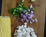 A picture of step 1 of Soya fry.