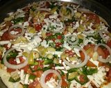 صورة لخطوة 5 من وصفة بيتزا الخضروات 🍕