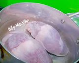 Hình bước làm 1 của món Cháo tim heo hạt sen