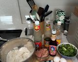 A picture of step 1 of Pad See Ew.
