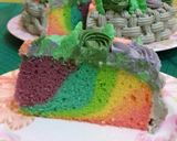 Foto langkah ke 8 dari resep Rainbow Cake (Base Cake Ultah).