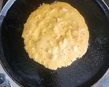 A picture of step 3 of Rolled oats chilla.