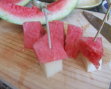 Foto del paso 1 de la receta: Aperitivo de sandía y queso manchego