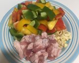 รูปขั้นตอนการทำที่ 1 ของ ผัดพริกหวาน3สีใส่หมูสามชั้น คีโต